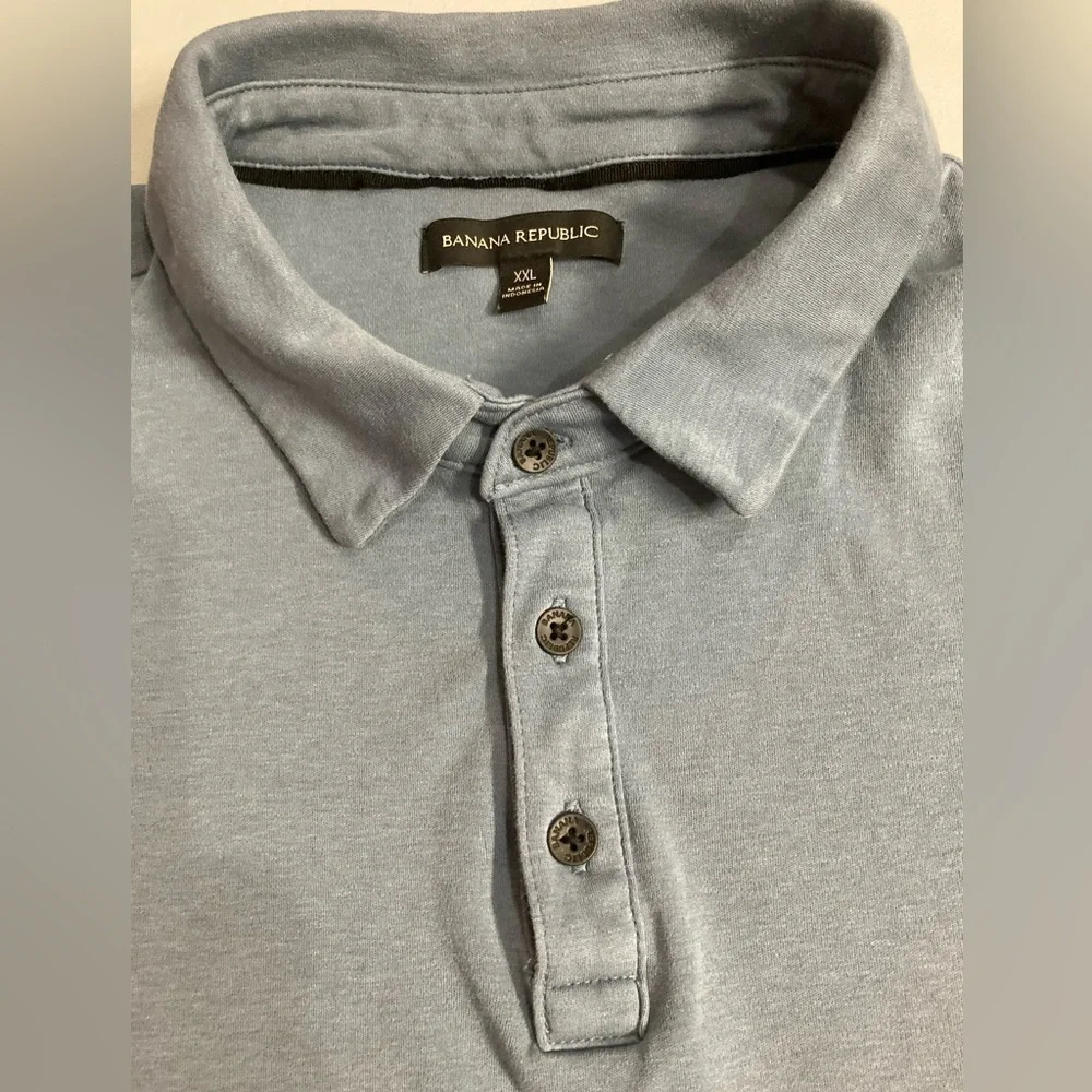 Banana Republic Men’s‎ XXL Blue-Gray Polo Shirt